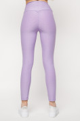 Купить Леггинсы женские фиолетового цвета 22099F, фото 6