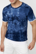 Купить Мужская футболка варенка темно-синего цвета 221004TS, фото 3