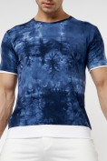 Купить Мужская футболка варенка темно-синего цвета 221004TS