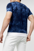 Купить Мужская футболка варенка темно-синего цвета 221004TS, фото 4