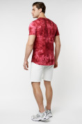 Купить Мужская футболка варенка бордового цвета 221005Bo, фото 7