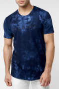Купить Мужская футболка варенка темно-синего цвета 221005TS, фото 4