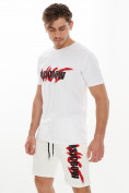 Купить Костюм шорты и футболка белого цвета 221007Bl, фото 5