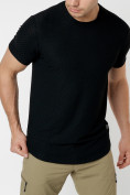 Купить Однотонная футболка черного цвета 221063Ch