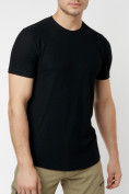 Купить Однотонная футболка черного цвета 221063Ch, фото 4