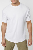 Купить Однотонная футболка белого цвета 221063Bl, фото 5