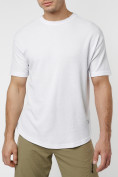 Купить Однотонная футболка белого цвета 221063Bl, фото 8