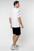 Купить Мужская футболка с надписью белого цвета 221085Bl, фото 7