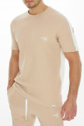 Купить Костюм штаны с футболкой бежевого цвета 221086B, фото 6