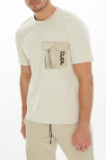 Купить Костюм джоггеры с футболкой бежевого цвета 221096B, фото 10