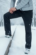 Купить Брюки утепленный мужской зимние спортивные черного цвета 2211-1Ch