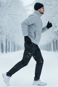 Купить Брюки утепленный мужской зимние спортивные черного цвета 2211-1Ch, фото 4