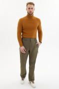 Купить Брюки утепленный мужской зимние спортивные цвета хаки 2211-1Kh, фото 12