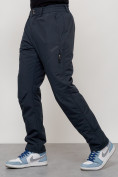 Купить Брюки утепленный мужской зимние спортивные темно-синего цвета 2211-1TS, фото 4
