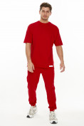 Купить Костюм штаны с футболкой красного цвета 221113Kr