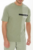 Купить Костюм штаны с футболкой салатового цвета 221117Sl, фото 12