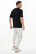 Купить Костюм штаны с футболкой светло-серого цвета 221117SS, фото 3