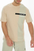 Купить Костюм штаны с футболкой бежевого цвета 221117B, фото 11
