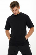 Купить Костюм джоггеры с футболкой черного цвета 221120Ch, фото 9