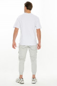 Купить Костюм джоггеры с футболкой белого цвета 221120Bl, фото 4