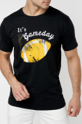 Купить Мужские футболки с принтом желтого цвета 221414J, фото 2