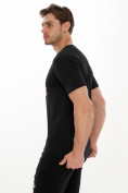 Купить Мужские футболки с принтом черного цвета 221414Ch, фото 3