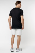 Купить Мужские футболки с принтом черного цвета 221418Ch, фото 6