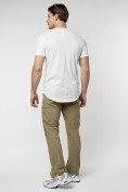 Купить Мужская футболка однотонная белого цвета 221487Bl, фото 6