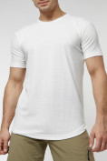 Купить Мужская футболка однотонная белого цвета 221487Bl