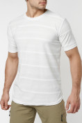 Купить Мужская футболка однотонная белого цвета 221488Bl, фото 6