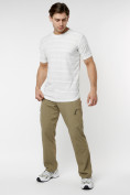 Купить Мужская футболка однотонная белого цвета 221488Bl, фото 3