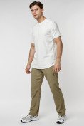 Купить Мужская футболка однотонная белого цвета 221491Bl, фото 3