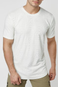 Купить Мужская футболка однотонная белого цвета 221491Bl, фото 6