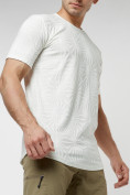 Купить Мужская футболка однотонная белого цвета 221491Bl