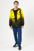 Купить Куртка двусторонняя для мальчика желтого цвета 221J, фото 3