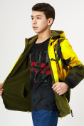 Купить Куртка двусторонняя для мальчика желтого цвета 221J, фото 12
