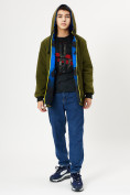Купить Куртка двусторонняя для мальчика синего цвета 221S, фото 10
