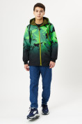 Купить Куртка двусторонняя для мальчика зеленого цвета 221Z