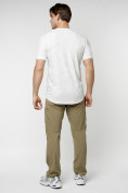 Купить Мужская футболка с надписью белого цвета 222006Bl, фото 6