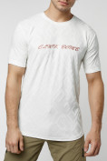 Купить Мужская футболка с надписью белого цвета 222006Bl, фото 8