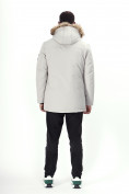 Купить Парка мужская зимняя с мехом светло-серого цвета 22205SS, фото 6