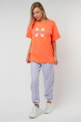 Купить Джоггеры с футболкой персикового цвета 222065P, фото 3