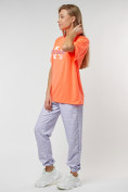 Купить Джоггеры с футболкой персикового цвета 222065P, фото 4