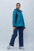 Купить Ветровка женская MTFORCE большого размера синего цвета 22211S, фото 10