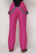 Купить Полукомбинезон брюки горнолыжные женские малинового цвета 2221M, фото 13