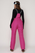 Купить Полукомбинезон брюки горнолыжные женские малинового цвета 2221M, фото 8