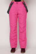 Купить Полукомбинезон брюки горнолыжные женские розового цвета 2221R, фото 12