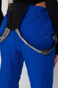 Купить Полукомбинезон брюки горнолыжные женские синего цвета 2221S, фото 10