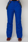 Купить Полукомбинезон брюки горнолыжные женские синего цвета 2221S, фото 13