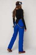 Купить Полукомбинезон брюки горнолыжные женские синего цвета 2221S, фото 9